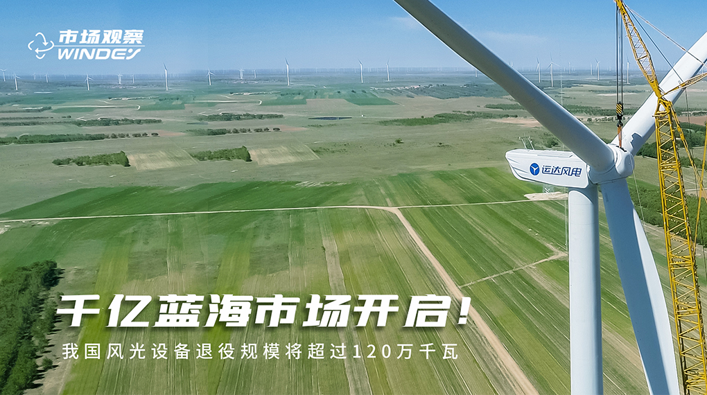 【市场视察】 千亿蓝海市场开启：：：我国风物装备退役规模将凌驾120万千瓦
